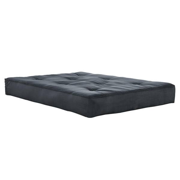 DHP 8 in. Independently Encased Coil Futon Mattress with CertiPUR-US Certified Foam in Charcoal