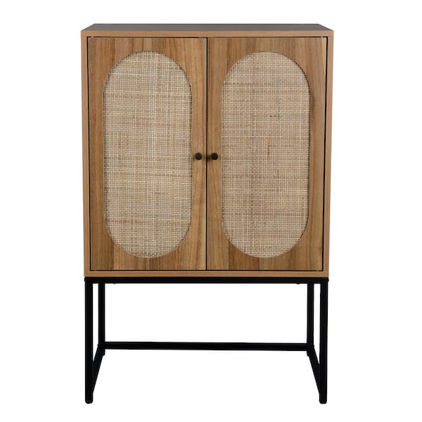 Cane Door Tall Storage Cabinet