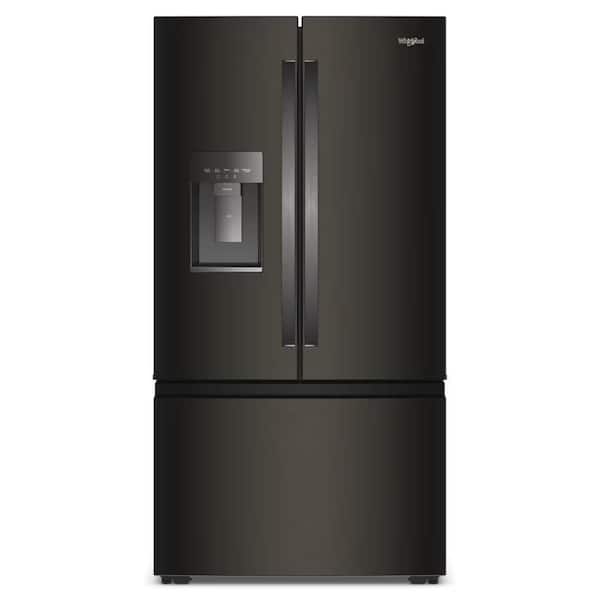 36 in. 23.4 cu. ft. Counter Depth French Door Refrigerator in Black Stainless Finish with EasyReach Zone