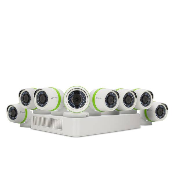 EZVIZ Security System 8 HD 16-Channel 720p Cameras 2TB DVR Surveillance System with Night Vision Works with Alexa using IFTTT