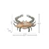 PARISLOFT Farmhouse 3D Wood and Galvanized Ocean Theme Crab Wall Art UH199  - The Home Depot