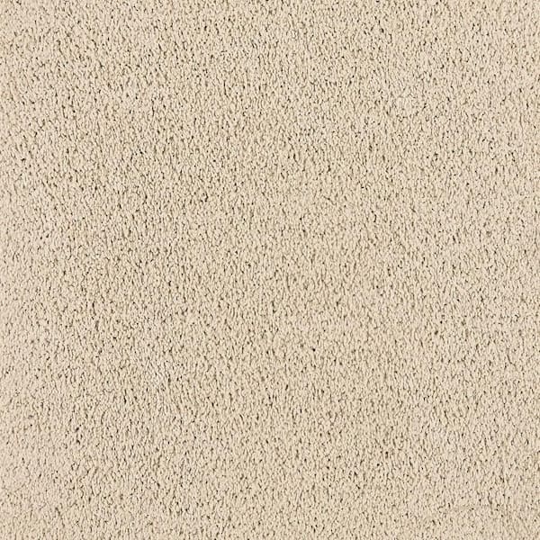 TrafficMaster Whisk and Whimsy I-Bare Essence-Beige 25 oz. Polyester Textured Carpet - Installation Required