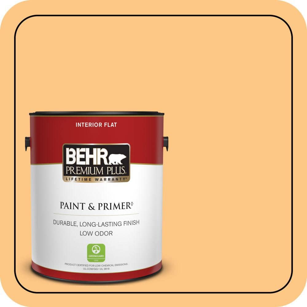 1 gal. #P240-4 Mango Tango Flat Low Odor Interior Paint & Primer price history on PriceWatchPro