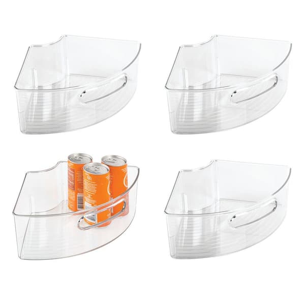 Sorbus 9 in. Clear Plastic Front Handle for Corner Cabinet Lazy Susan (4  Pack) FR-LZ4 - The Home Depot