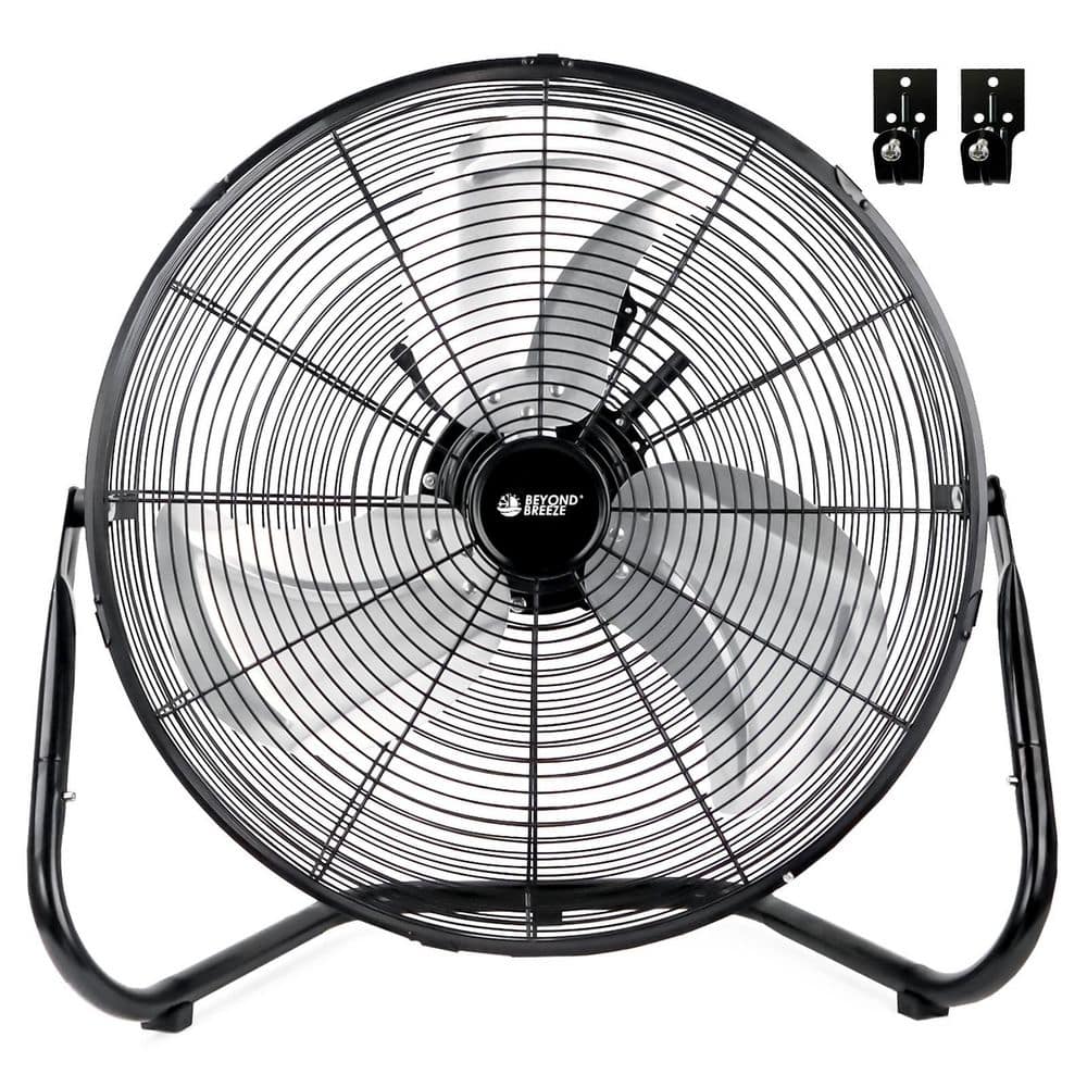 High Velocity Industrial Floor Fan 20 Inch, Heavy Duty Metal Cradle Fans with 3-Speed and Adjustable Tilt, Black price history on PriceWatchPro