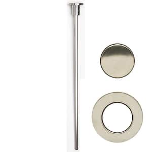 Pop-Up Drain Trim Kit Only for Easy Pop-Up Clog Free Flex Pop-Up Sink Strain Drain in Brushed Nickel