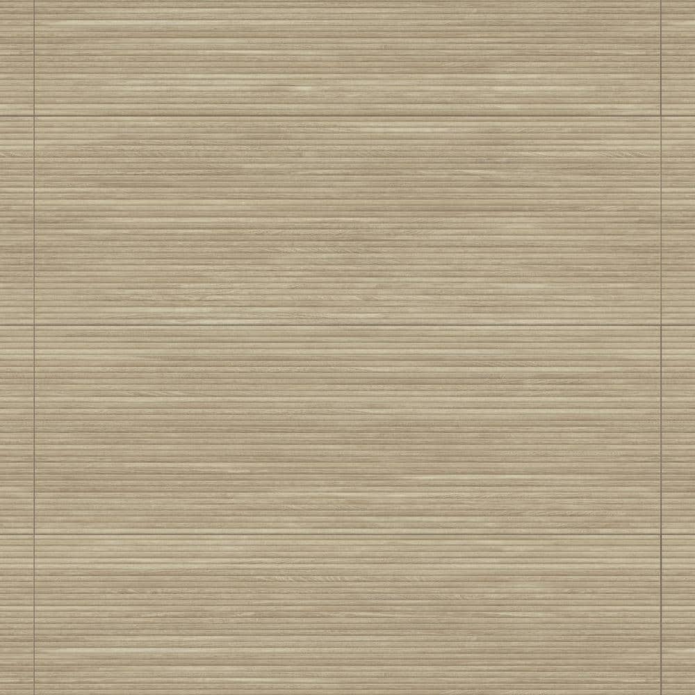 Merola Tile Larchwood Alder 15-3/4 in. x 47-1/4 in. Fluted Ceramic
