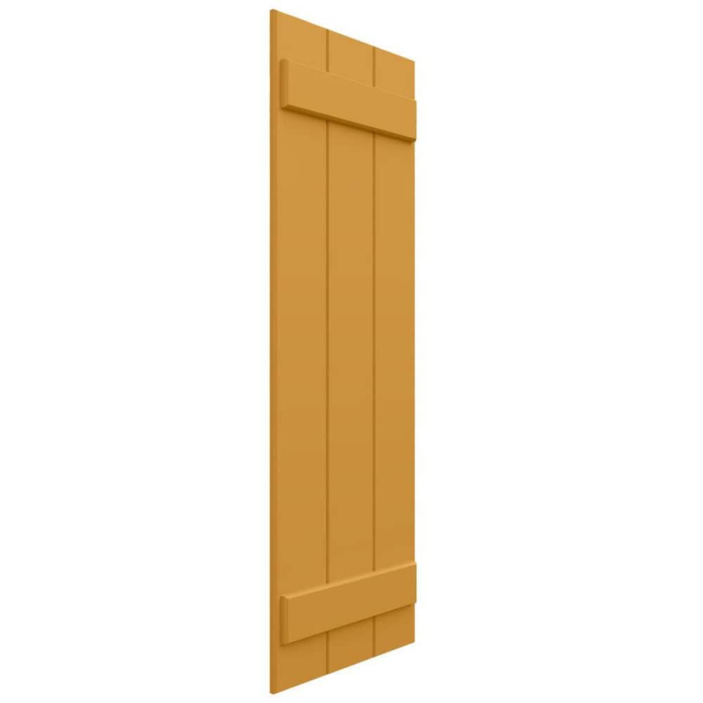 16 1/8 in. W x 42 in. H EnduraCore Composite, 3-Board Joined Board-n-Batten Shutters, Turmeric (Per Pair-No Hardware) price history on PriceWatchPro