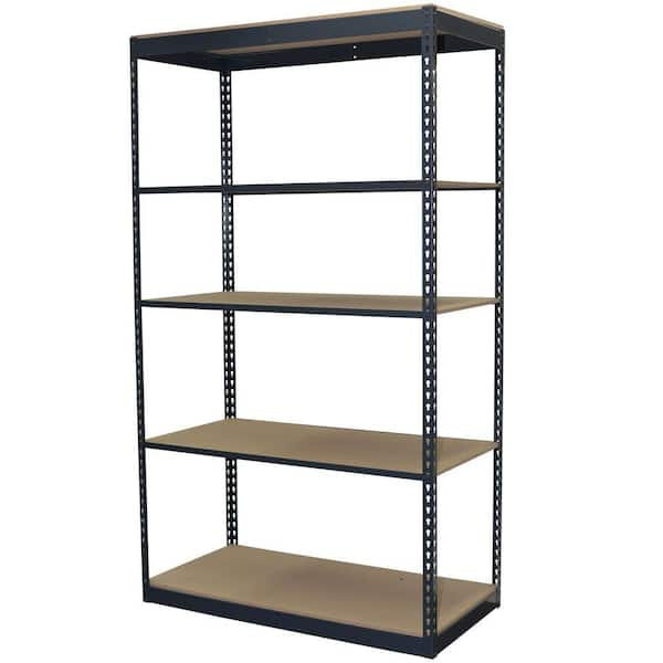 edsal Muscle Rack Steel Heavy Duty 4-Tier Utility (84-in W x 24-in D x  84-in H), Gray in the Freestanding Shelving Units department at