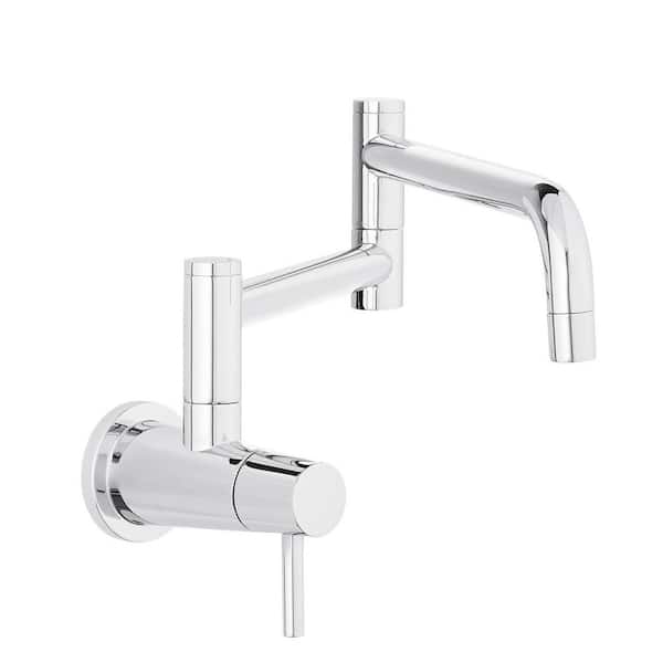 Glacier Bay Modern Wall Mounted Single-Handle Pot Filler Faucet in Chrome