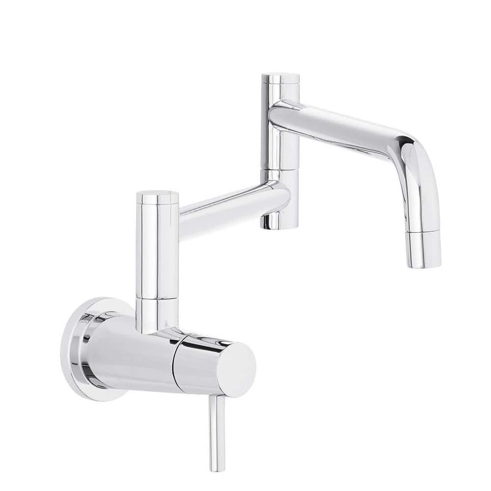 Modern Wall Mount Pot Filler Faucet in Polished Chrome price history on PriceWatchPro