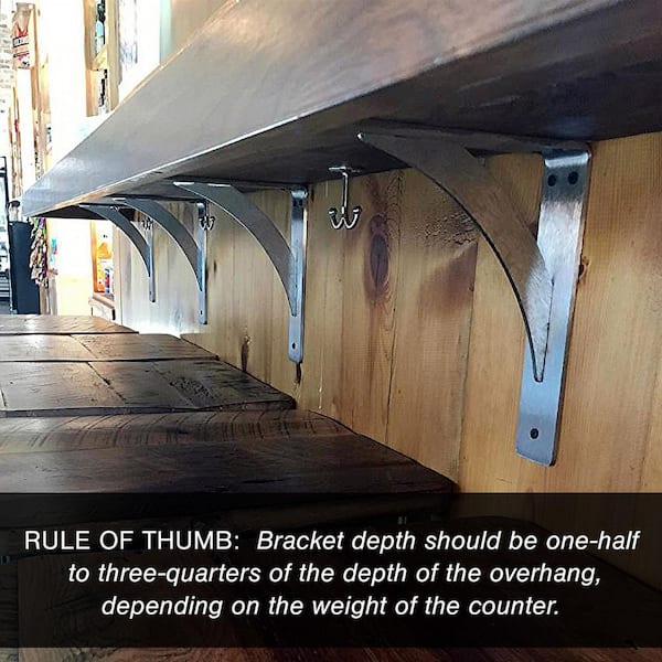 Ekena Millwork BKTM03X14X02HESS-CASE-2 3 W x 14 D x 2 H Heaton Hidden Bracket with 10 Support Depth Stainless Steel Piece 2-Pack Ekena Millwork BKTM03X14X02HESS-CASE-2 3 W x 14 D x 2 H Heaton Hidden Bracket with 10 Support Depth Stainless Steel Piece 2-Pack