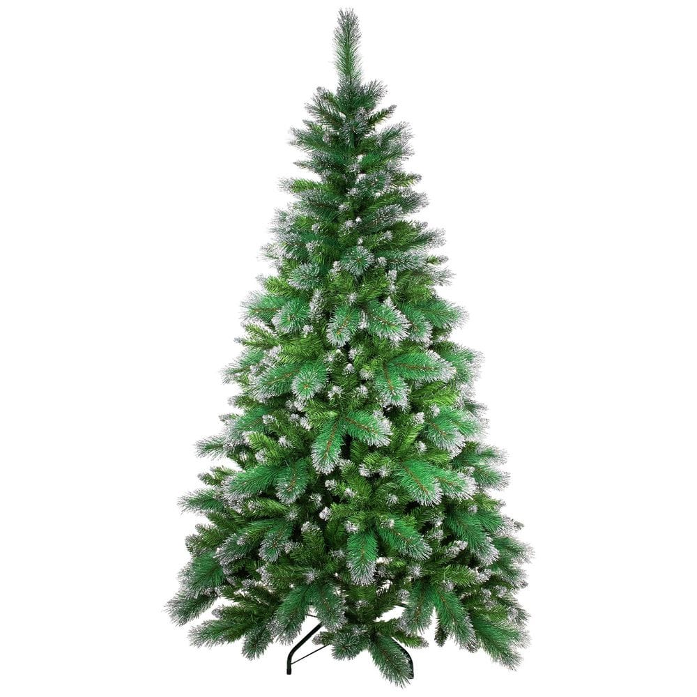 Two-Tone Spruce Pine Glitter Tip Medium Artificial Christmas Tree-6'-Unlit price history on PriceWatchPro