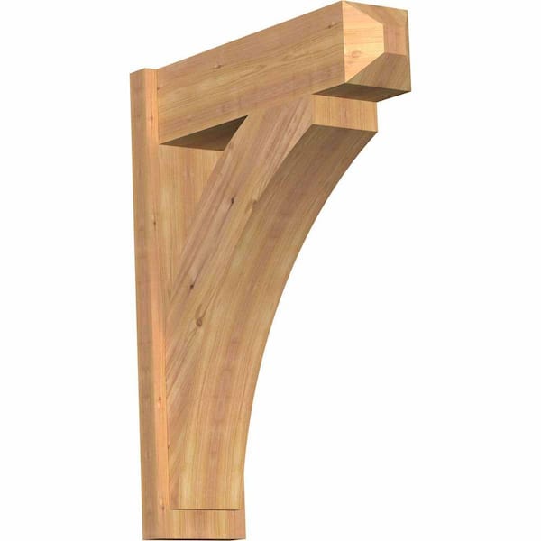 Ekena Millwork 8 in. x 34 in. x 26 in. Western Red Cedar Thorton Craftsman Smooth Outlooker