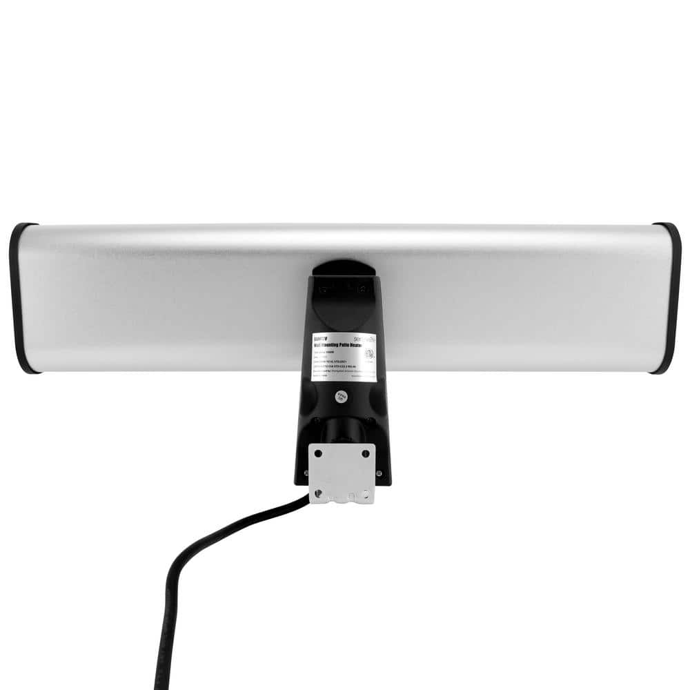 SereneLife 1500W Black Wall-Mounted Electric Patio Heater with Remote