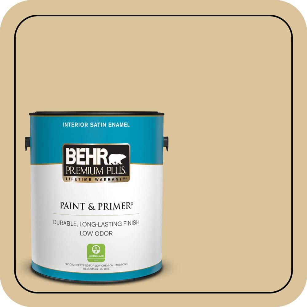 1 gal. #S310-3 Natural Twine Satin Enamel Low Odor Interior Paint & Primer price history on PriceWatchPro