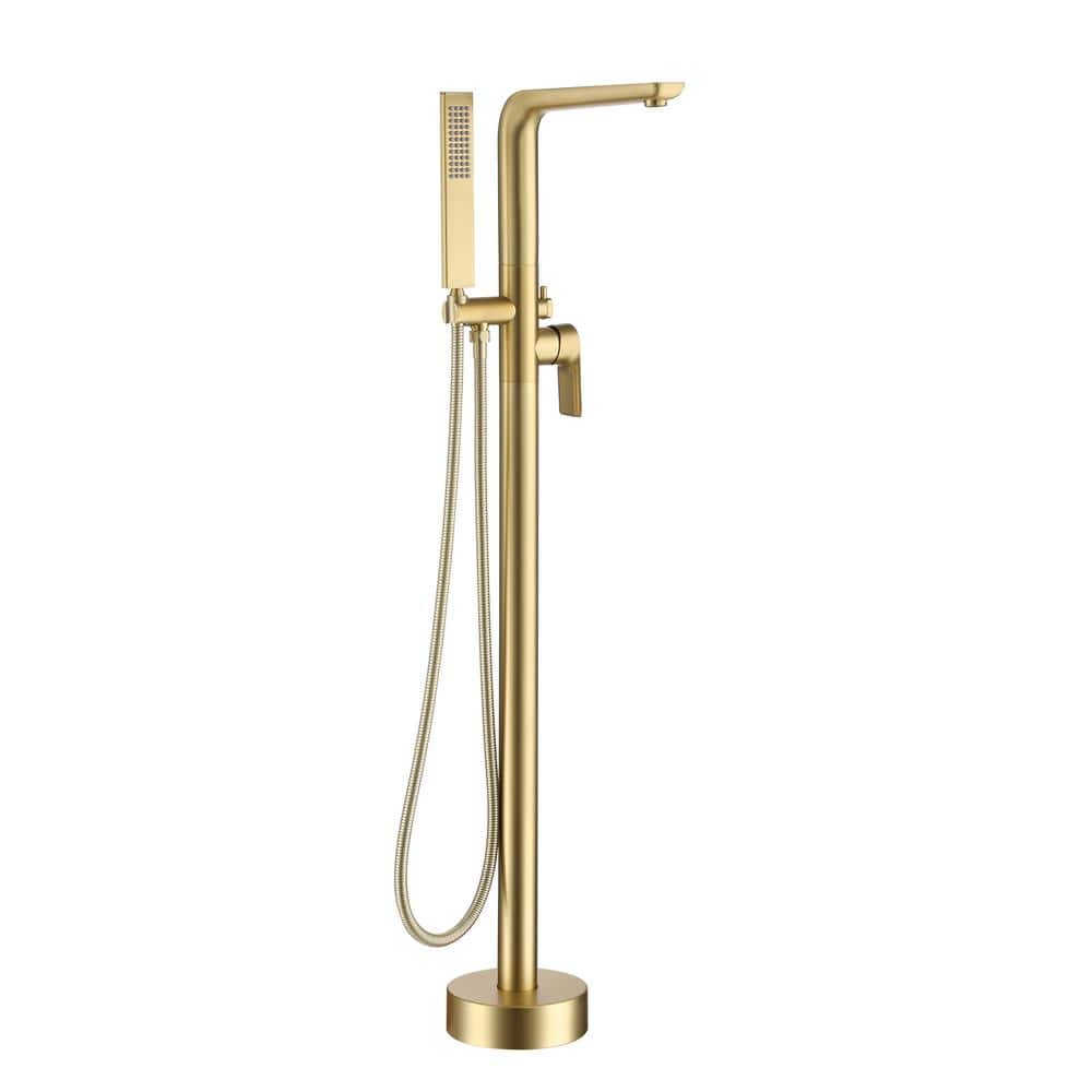 Single-Handle 1 Spray Tub and Shower Faucet in Brushed Gold (Valve Included