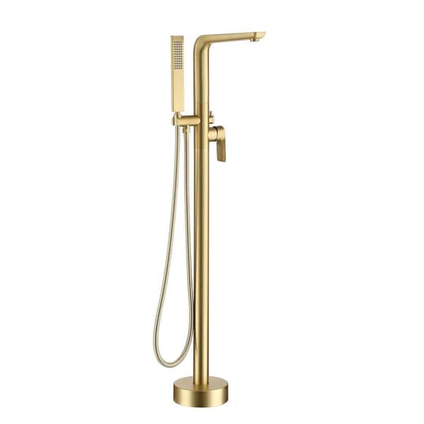 Boyel Living Single-Handle 1 Spray Tub and Shower Faucet in Brushed Gold (Valve Included) - Built In Valve