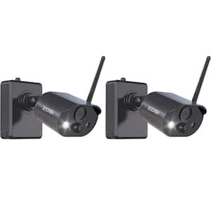 1080P Rechargeable Battery Powered Wire Free Home Security Camera, Night Vision, 2-Way Audio, Human Detection(2-Pack)