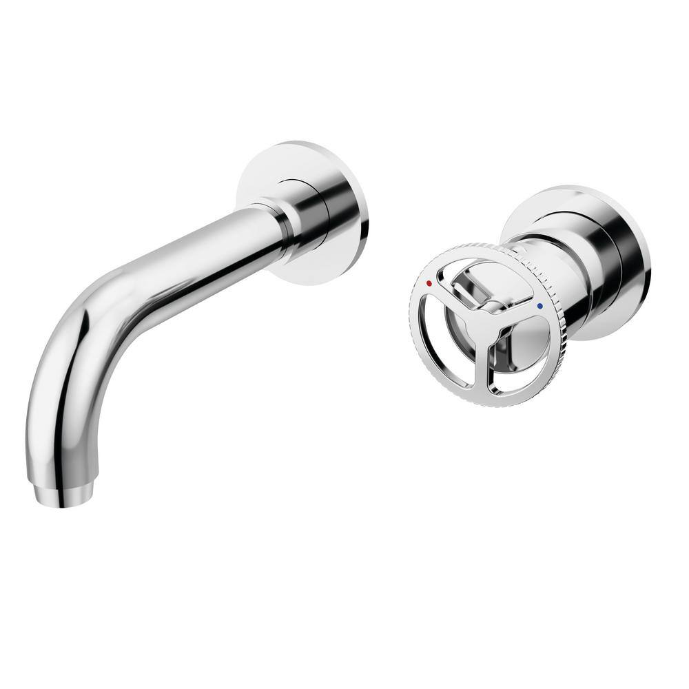 Chrome Wall Mounted Modern Brass Bathroom Faucet