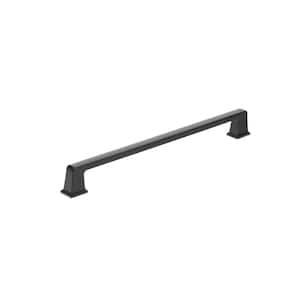 12 5/8 in. (320 mm) Matte Black Transitional Rectangular Cabinet Bar Pull