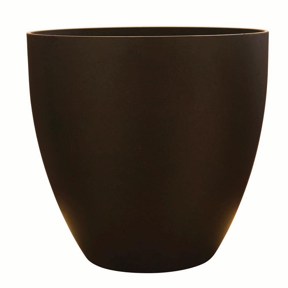 Medium Coffee Resin Egg-Shaped Indoor/Outdoor Planter