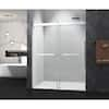 Xspracer Foyil 60 In. W X 76 In. H Sliding Frameless Shower Door In 