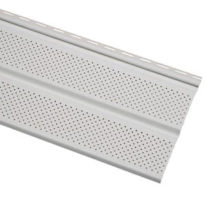 11.25 in. x 0.5 in. Rectangular White Weather Resistant Vinyl Soffit Vent