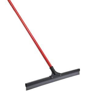 24 in. Multi-Surface Rubber Floor Squeegee with 60 in. Steel Handle