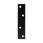 4 in. Black Mending Plate (4-Pack)