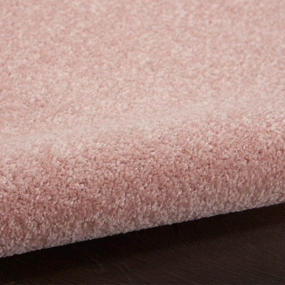 Pink Synthetic Reversible Runner Rug 2'2" x 7'6"