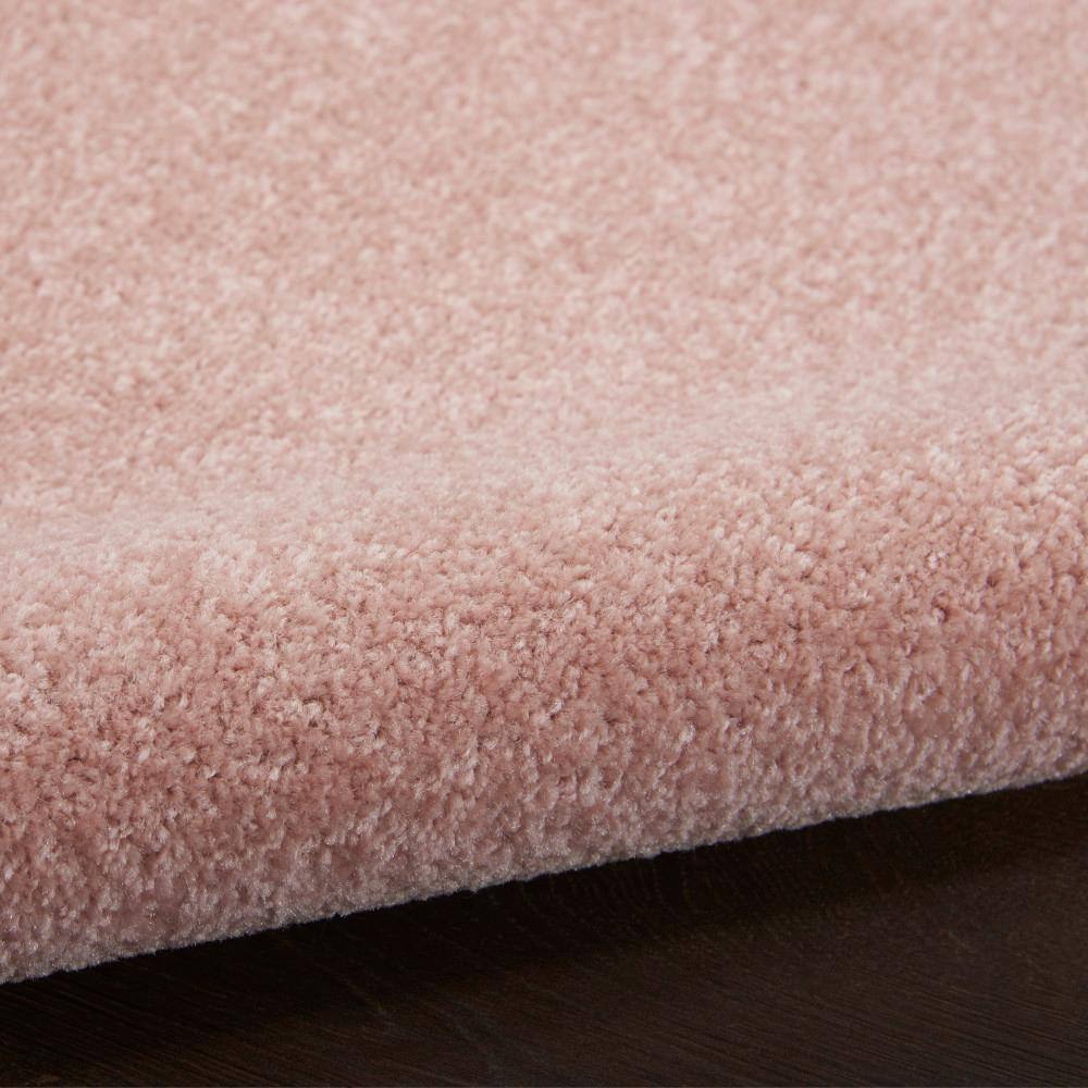 Orchid Pink Square Easy-Care Synthetic Area Rug 9' x 9'