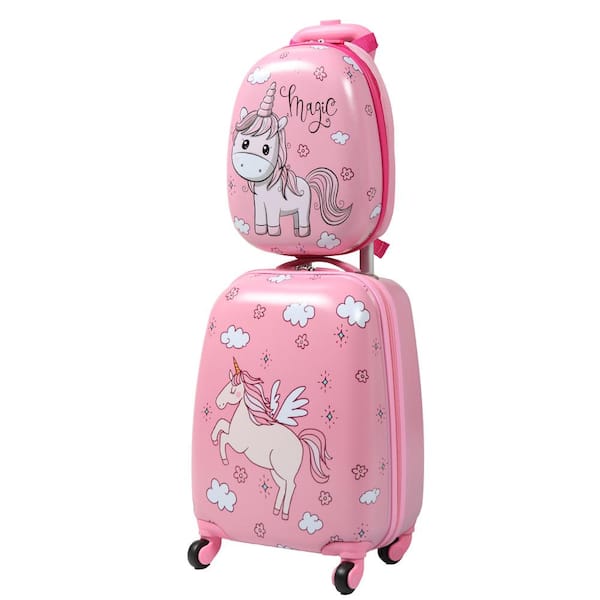 2 Pieces ABS Kids Suitcase Backpack Luggage Set – Aiden's Corner