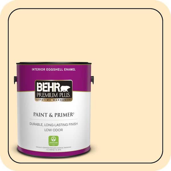BEHR PREMIUM PLUS 1 gal. #P250-1 Papaya Sorbet Eggshell Enamel Low Odor Interior Paint & Primer