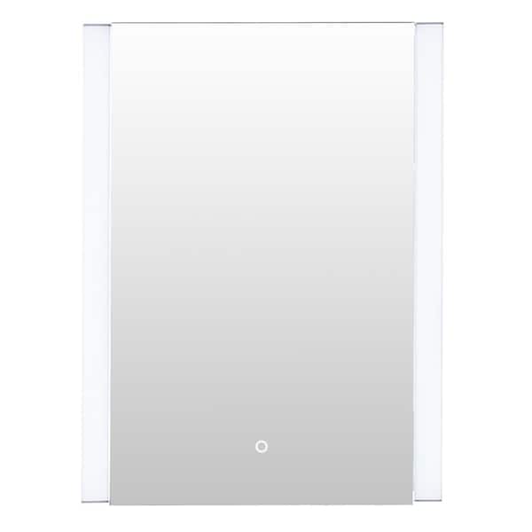 Serra 24 in. W. x 32 in. H Rectangular Aluminum Medicine Cabinet with Mirror