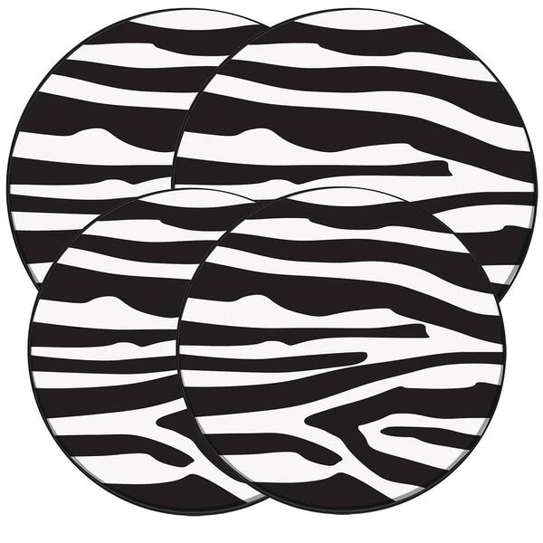 Range Kleen Wild Zebra Round Burner Kovers