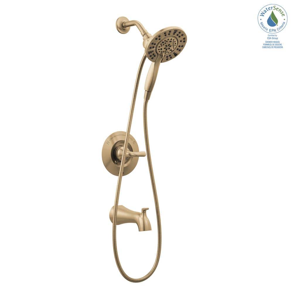 Champagne Bronze Dual Handheld Shower System with Valve