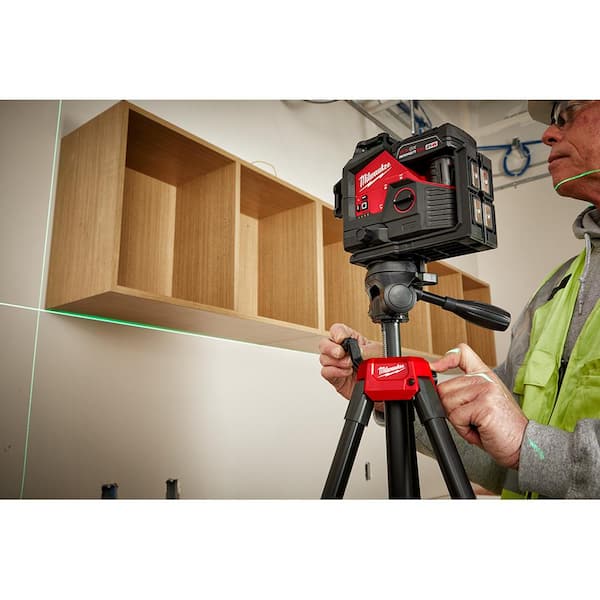 72 in. Adjustable Laser Level Tripod with 360-Degree Quick Connect Laser  Mount