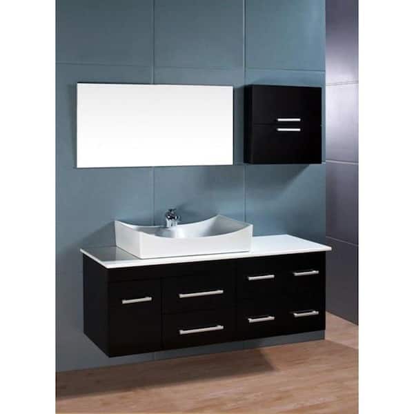 Vera 24 in. W x 36 in. H Rectangle Steel Champagne Wall Mirror
