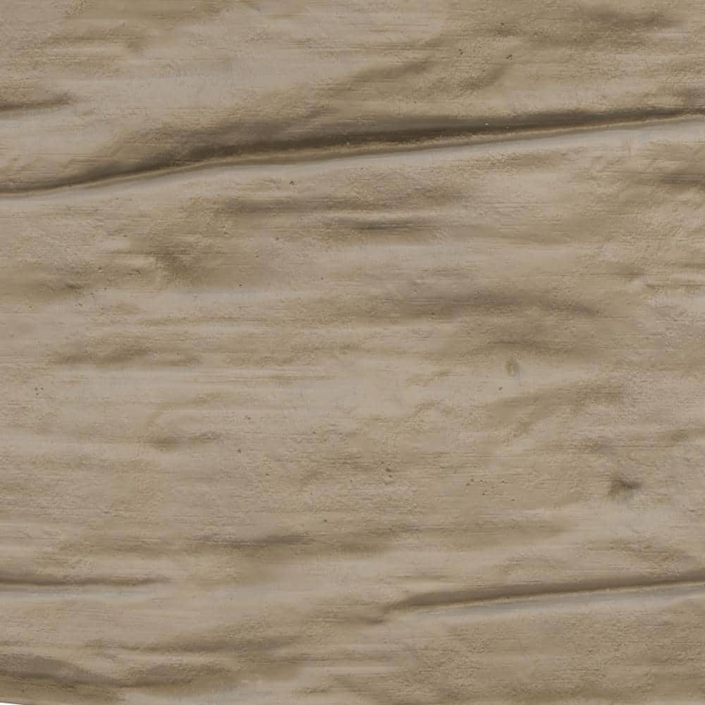Rustic Taupe Faux Wood Beam Plank, 10" x 96"