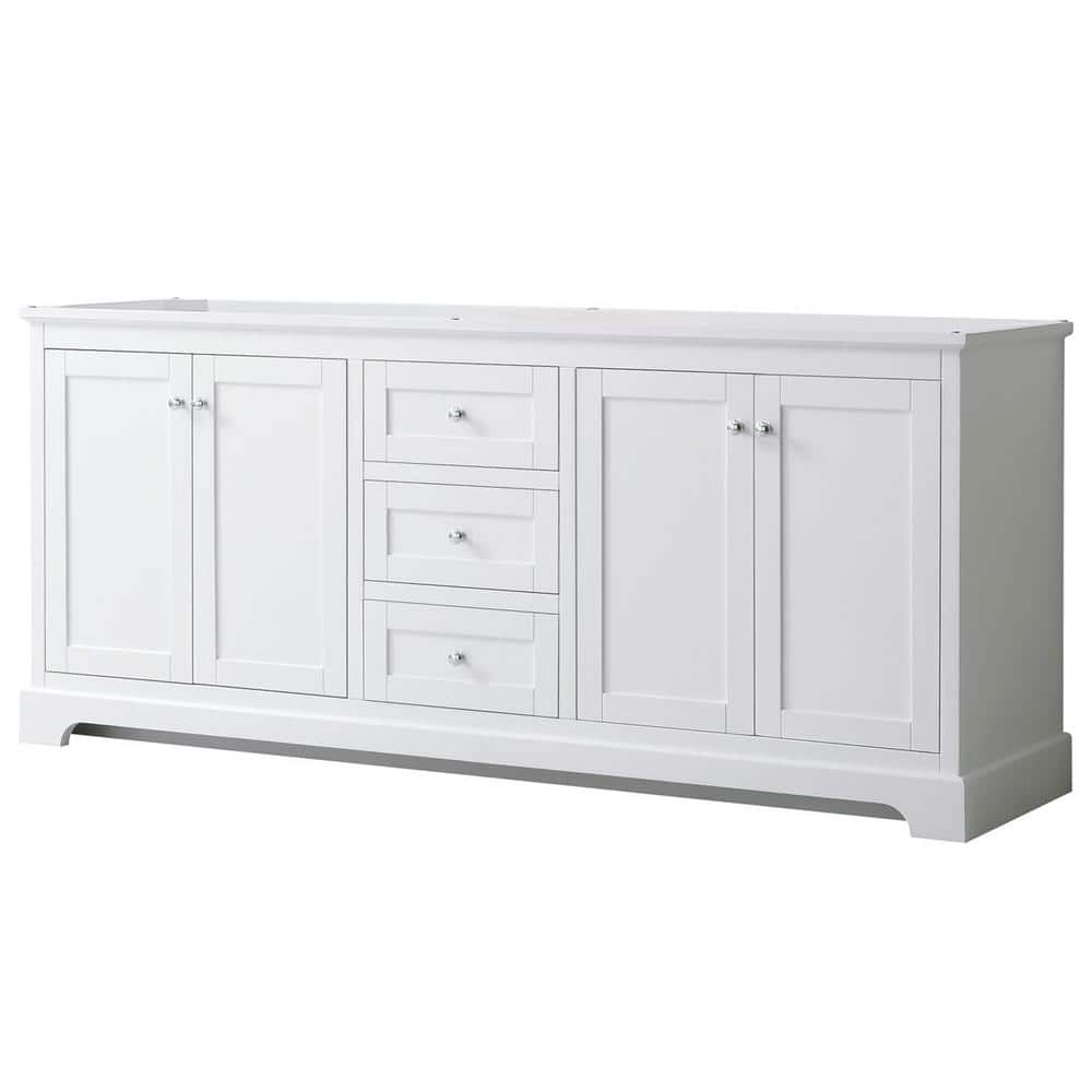 Avery 79 in. W x 21.75 in. D Bathroom Vanity Cabinet Only in White price history on PriceWatchPro