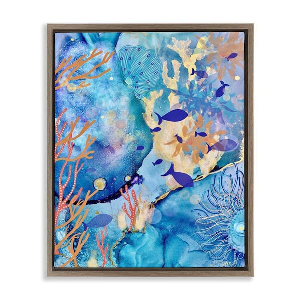 Paragon Modern Flow 1 Piece Framed Giclee Abstract Art Print 36 in