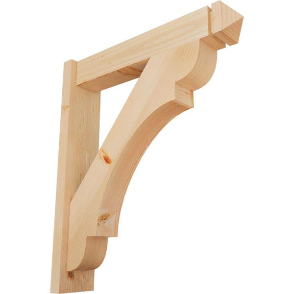 Ekena Millwork 6 in. x 30 in. x 26 in. Douglas Fir Olympic Arts and Crafts Smooth Outlooker