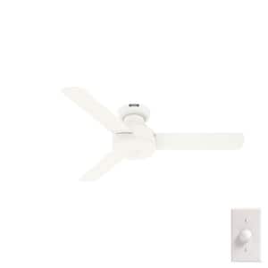 Presto 44 in. Indoor Ceiling Fan in Matte White with Wall Control Included For Bedrooms