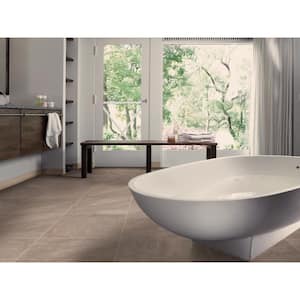 Pietra Onyx Crystal Bullnose 3 in. x 18 in. Polished Porcelain Wall Tile (10 sq. ft./Case)