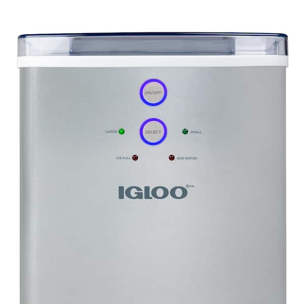  Igloo ICEB33SL Large-Capacity Automatic Portable Electric  Countertop Ice Maker Machine, 33 Pounds in 24 Hours, 9 Ice Cubes Ready in 7  minutes, With Ice Scoop and Basket, Perfect for Water Bottles : Appliances