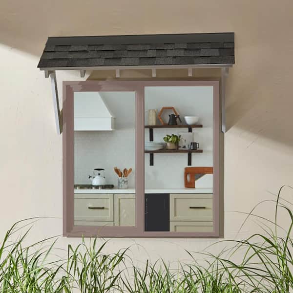 47.5 in. x 35.5 in. Select Series Left Hand Horizontal Sliding Vinyl Clay Window with HPSC Glass and Screen Included