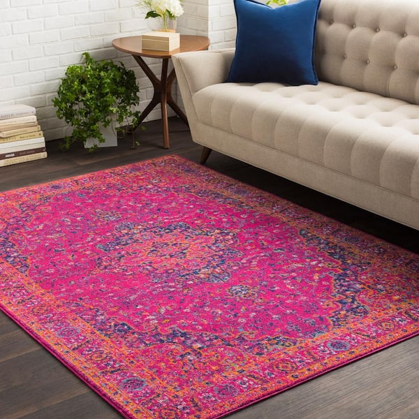 Demeter Bright Pink 8 ft. x 10 ft. Indoor Area Rug