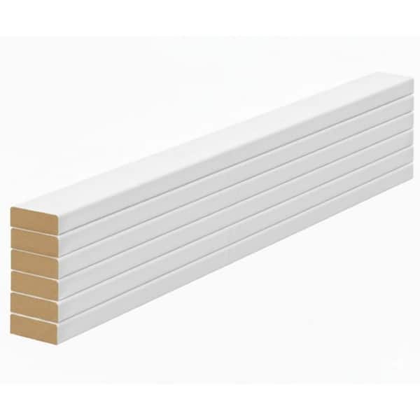 1 in. x 3 in. x 7 ft. Primed MDF E2E Board (6-Pack)