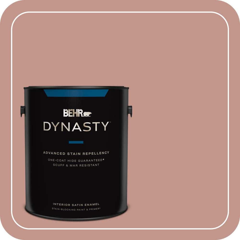 1 gal. #MQ1-18 Pressed Blossoms One-Coat Hide Satin Enamel Interior Stain-Blocking Paint and Primer price history on PriceWatchPro